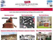 Tablet Screenshot of paauctioncenter.com